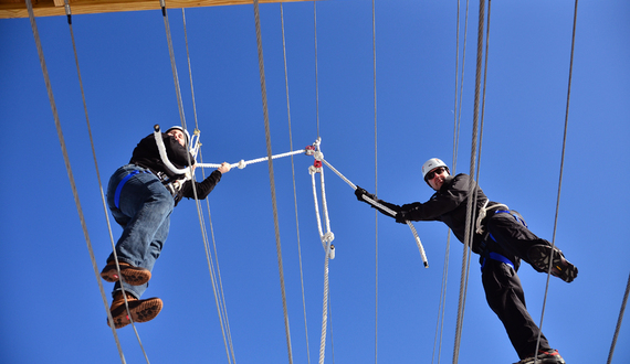 Video: Taking on the SU Outdoor Challenge Course