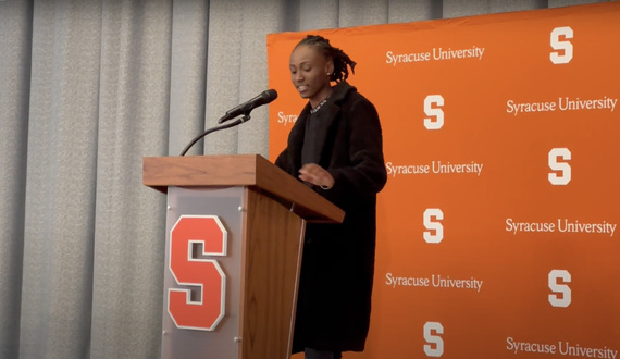 Video: SU alumna returns to SU for Forever Orange Week