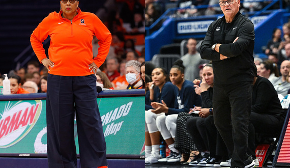 Geno Auriemma recruited Felisha Legette-Jack out of high school. Now, they face in the NCAA Tournament for the 2nd time.