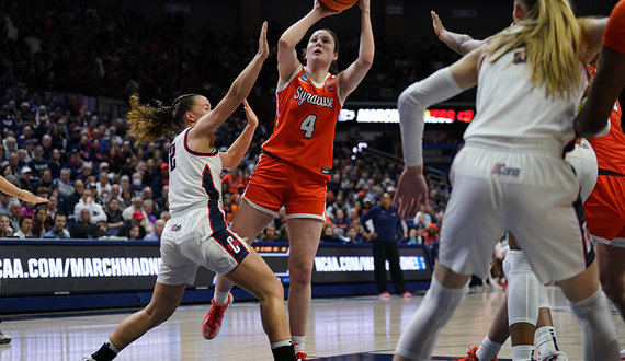 Sophie Burrows scores career-high 18 points in SU’s NCAA Tournament 2nd round loss to UConn