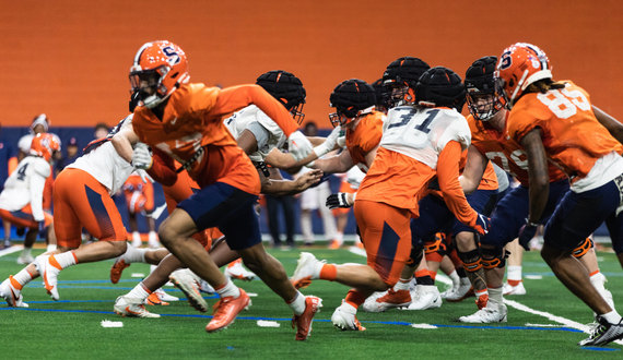 Spring Football Notebook 2024: Physicality ramps up in 1st outdoor practice